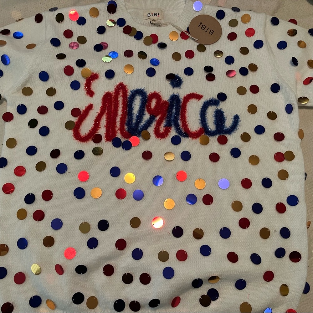 Colorful Sequin Sweater-BIBI